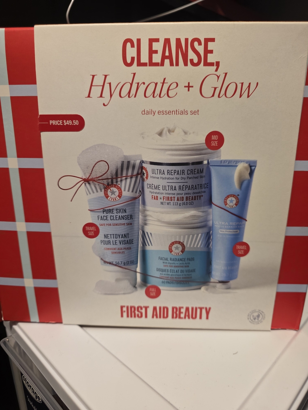 First Aid Beauty Hydrate + Glow Skincare Set - Red, White & Blue